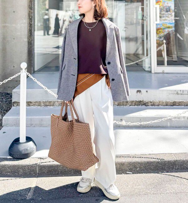 NOLLEY'S「《セットアップ対応》ウォッシャブルイージーツイルセミワイドパンツ」|その他|