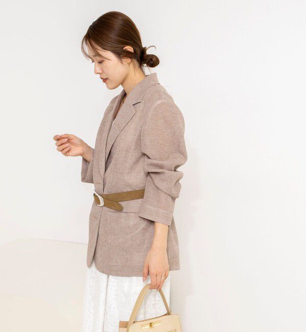 NOLLEY'S「ウォッシャブルカラミオーバージャケット」|テーラードジャケット|