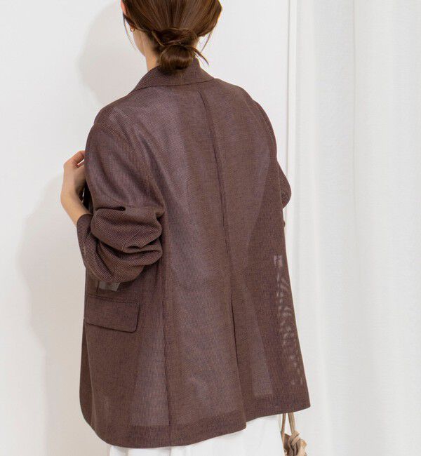 NOLLEY'S「ウォッシャブルカラミオーバージャケット」|テーラードジャケット|