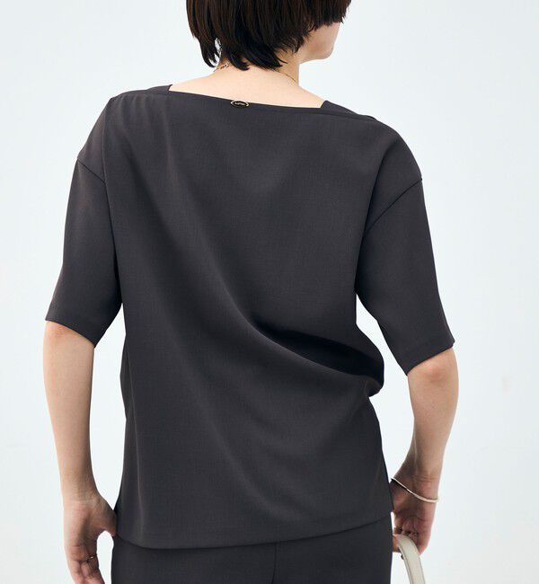 NOLLEY'S「《セットアップ対応》ウォッシャブルイージーツイルTブラウス」|シャツ・ブラウス|