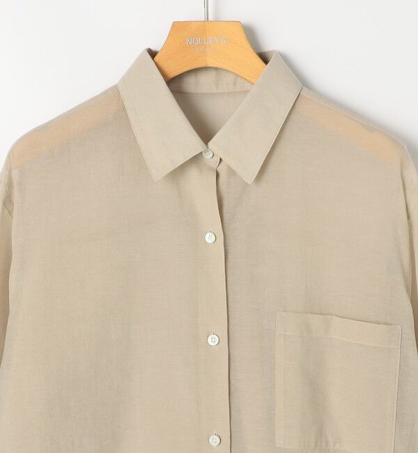 NOLLEY'S sophi「ウォッシャブルシアーオーガンジー2WAYシャツ」|シャツ・ブラウス|