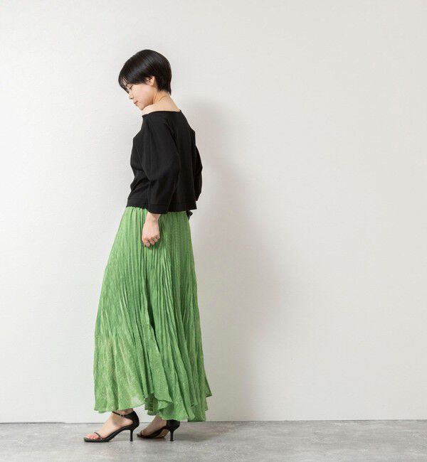 NOLLEY'S「【WEB限定】ウォッシャブルシアーチェックプリーツスカート」|スカート|