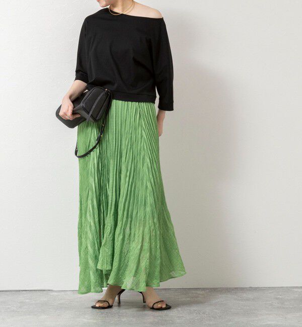 NOLLEY'S「【WEB限定】ウォッシャブルシアーチェックプリーツスカート」|スカート|