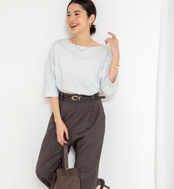 NOLLEY'S「ウォッシャブルドルマンTシャツ」|Tシャツ・カットソー|