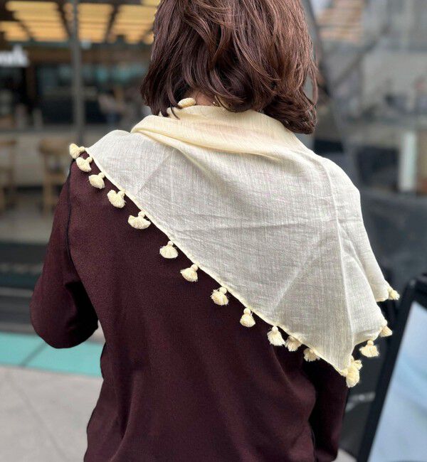 NOLLEY'S「【CITRUS/シトラス】POMPOMトライアングルストール」|ストール|