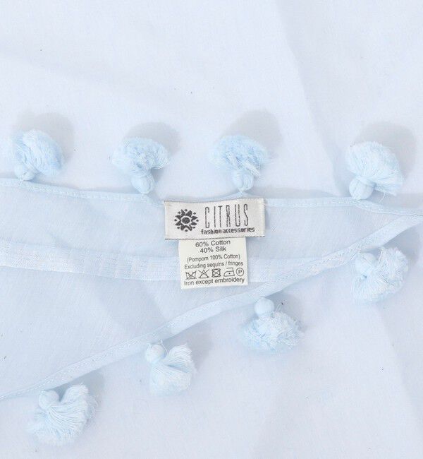 NOLLEY'S「【CITRUS/シトラス】POMPOMトライアングルストール」|ストール|