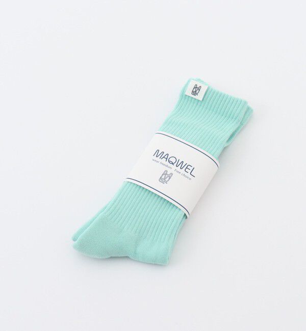 MAQWEL「【MAQWEL/マクウェル】カラーソックス」|ソックス|ミントグリーン