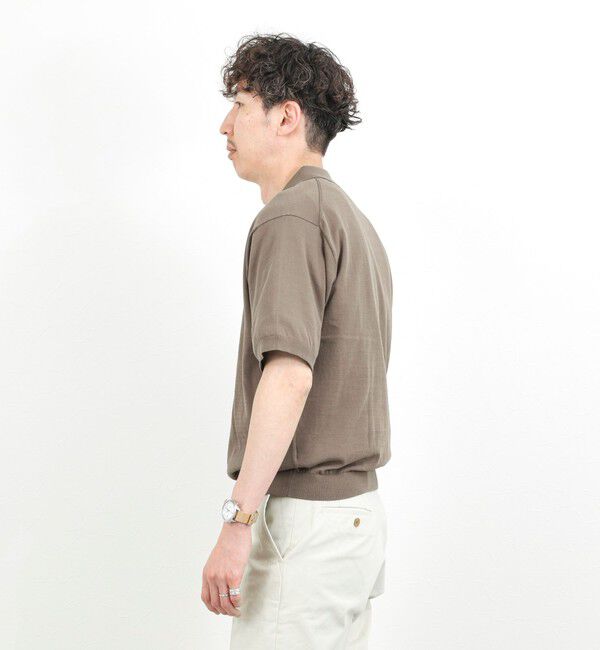 NOLLEY'S goodman「強撚シルクコットン 成型スキッパーニットポロ 26SS / ウォッシャブル」|ニット・セーター|