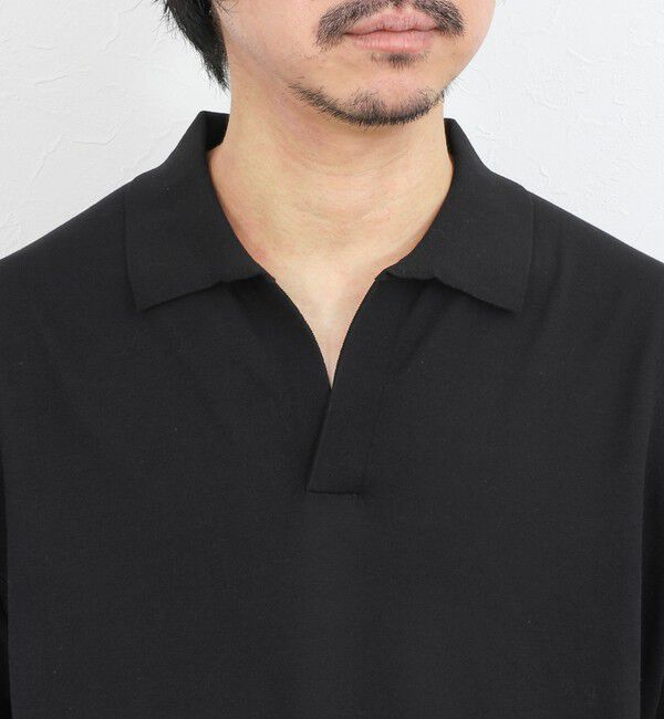 NOLLEY'S goodman「強撚シルクコットン 成型スキッパーニットポロ 26SS / ウォッシャブル」|ニット・セーター|