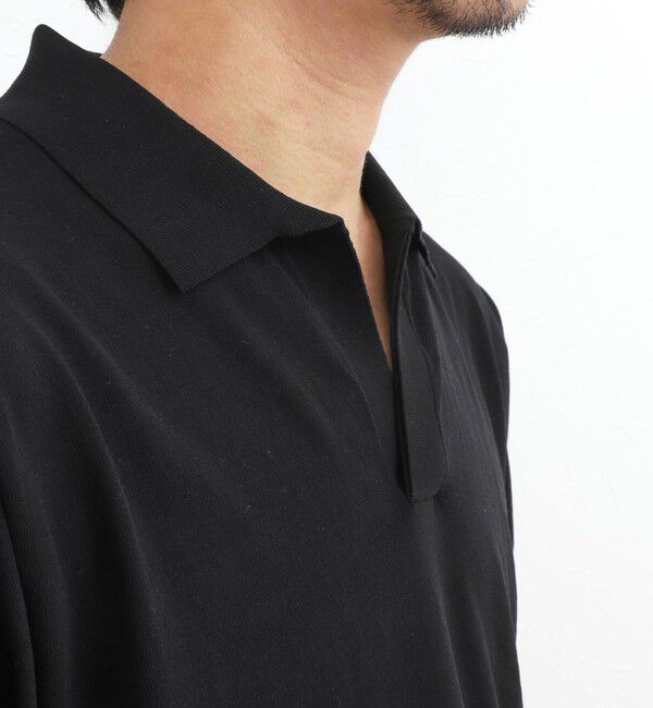 NOLLEY'S goodman「強撚シルクコットン 成型スキッパーニットポロ 26SS / ウォッシャブル」|ニット・セーター|