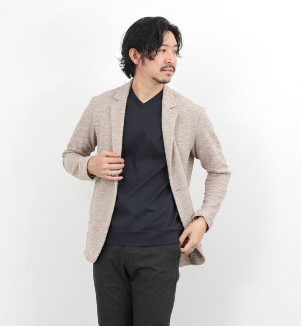 NOLLEY'S goodman「《ビジカジ対応》シルケットスムース VネックドレスTシャツ 26SS」|Tシャツ・カットソー|