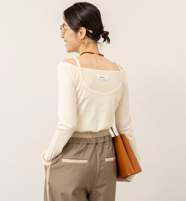 MAQWEL「【MAQWEL/マクウェル】ウォッシャブルレイヤードプルオーバー」|Tシャツ・カットソー|