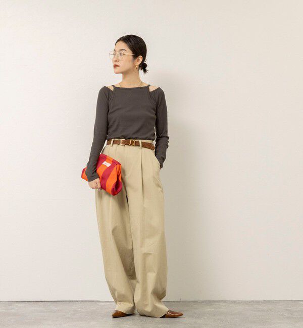 MAQWEL「【MAQWEL/マクウェル】ウォッシャブルレイヤードプルオーバー」|Tシャツ・カットソー|