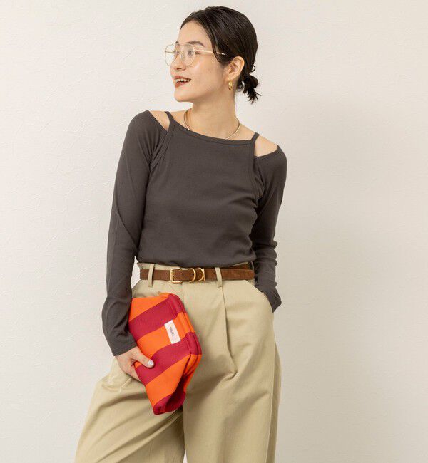 MAQWEL「【MAQWEL/マクウェル】ウォッシャブルレイヤードプルオーバー」|Tシャツ・カットソー|