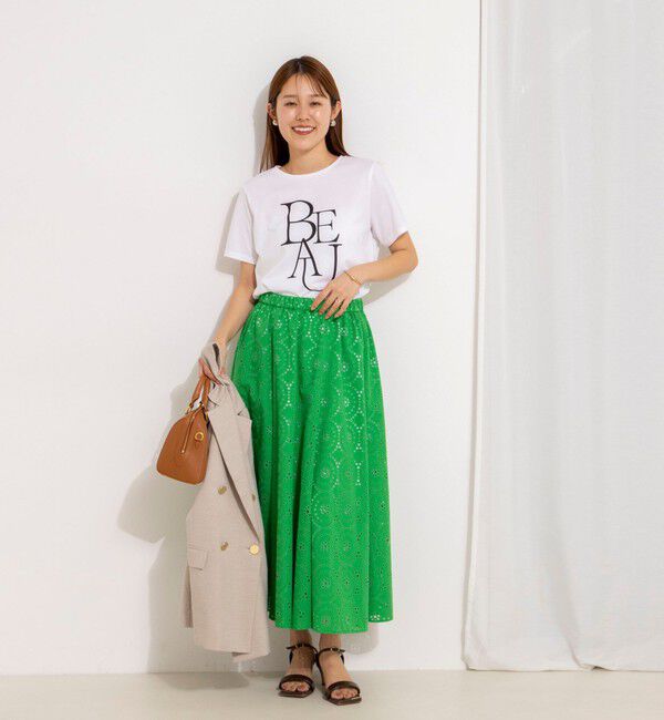 NOLLEY'S「《セットアップ対応》ウォッシャブルレースフレアスカート」|フレア|