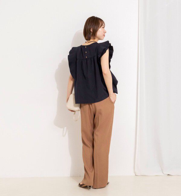 NOLLEY'S「ウォッシャブル高機能袖プリーツブラウス」|シャツ・ブラウス|