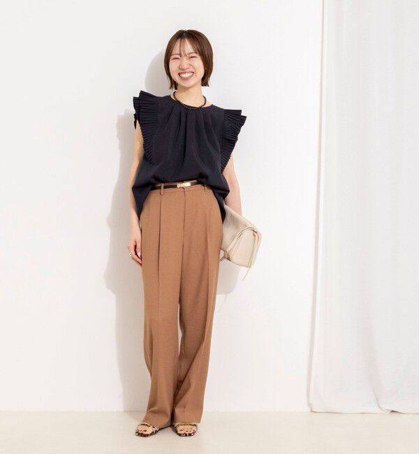 NOLLEY'S「ウォッシャブル高機能袖プリーツブラウス」|シャツ・ブラウス|