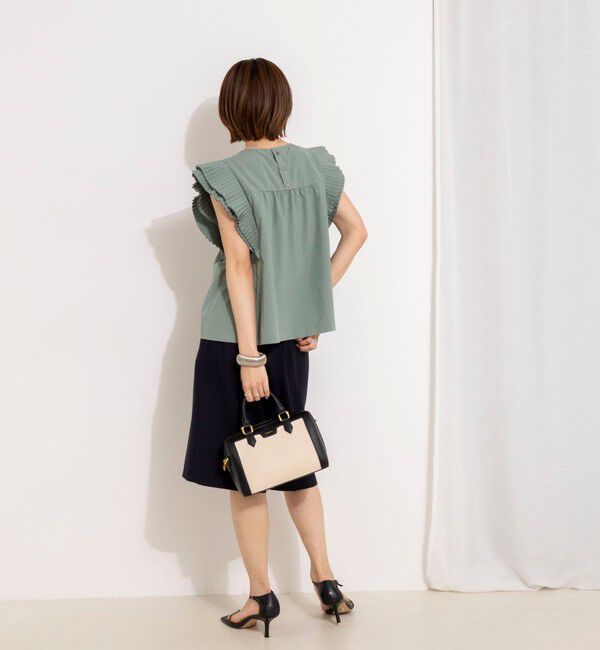 NOLLEY'S「ウォッシャブル高機能袖プリーツブラウス」|シャツ・ブラウス|