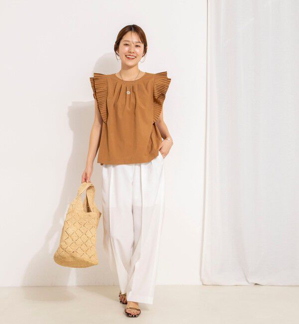 NOLLEY'S「ウォッシャブル高機能袖プリーツブラウス」|シャツ・ブラウス|