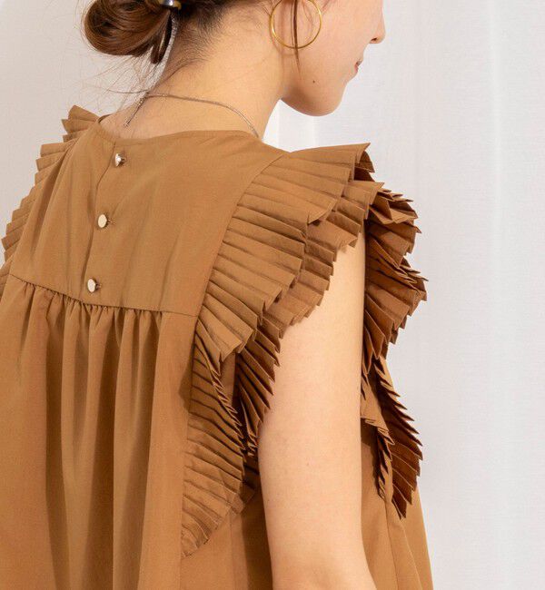 NOLLEY'S「ウォッシャブル高機能袖プリーツブラウス」|シャツ・ブラウス|