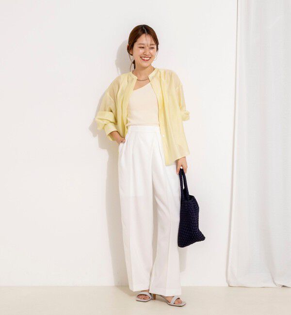 NOLLEY'S「ウォッシャブルサイドボタンシアーブラウス」|シャツ・ブラウス|