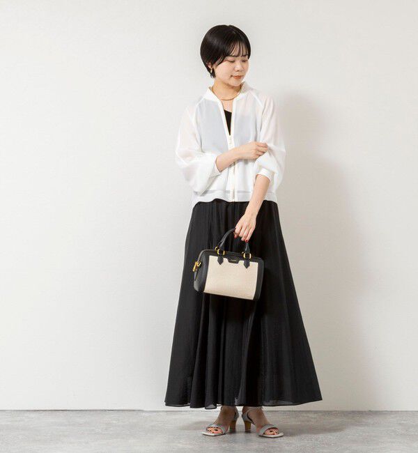 NOLLEY'S sophi「ウォッシャブルカラミメッシュジップアップブルゾン」|ブルゾン・スタジャン|