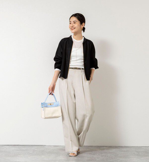 NOLLEY'S sophi「ウォッシャブルカラミメッシュジップアップブルゾン」|ブルゾン・スタジャン|