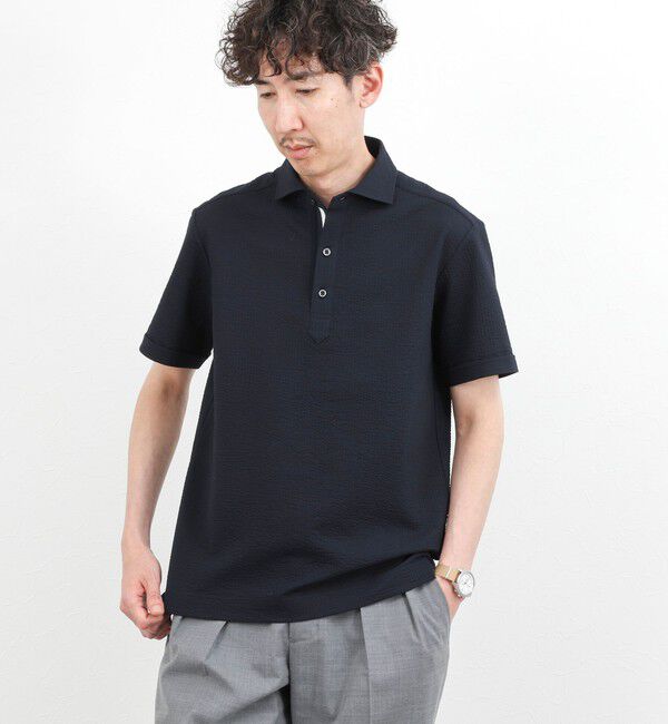 NOLLEY'S goodman「《ビジカジ対応》サッカーテープポロシャツ / ビズポロ /26SS」|ポロシャツ|