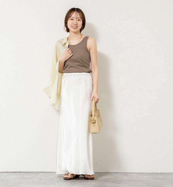 NOLLEY'S sophi「ウォッシャブルカップ付きリブタンクトップ」|タンクトップ|