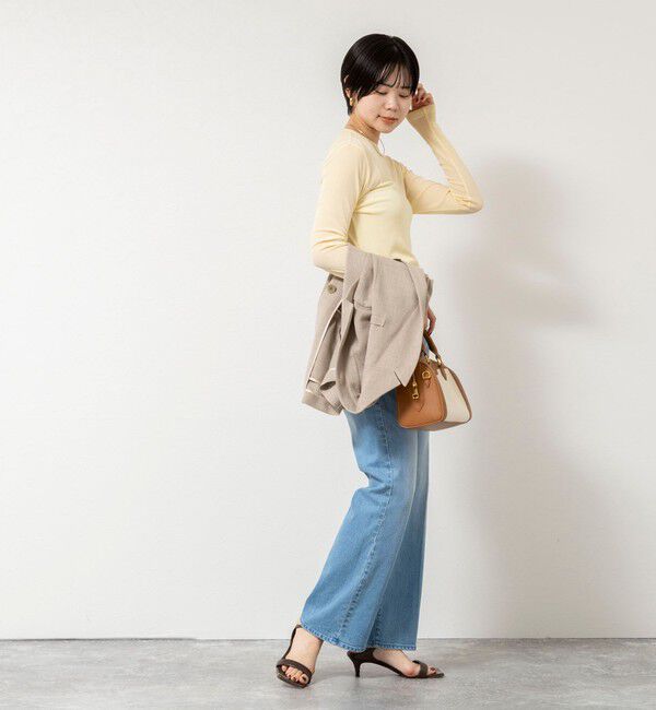 NOLLEY'S sophi「ウォッシャブルorganicコットンシアーテレコロンＴ」|Tシャツ・カットソー|