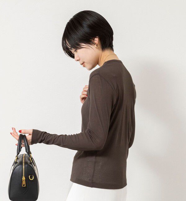 NOLLEY'S sophi「ウォッシャブルorganicコットンシアーテレコロンＴ」|Tシャツ・カットソー|