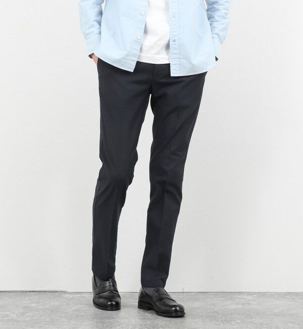 NOLLEY'S goodman「《ビジカジ対応》綿麻COOLMAX スリムフィットパンツ 26SS」|チノ|