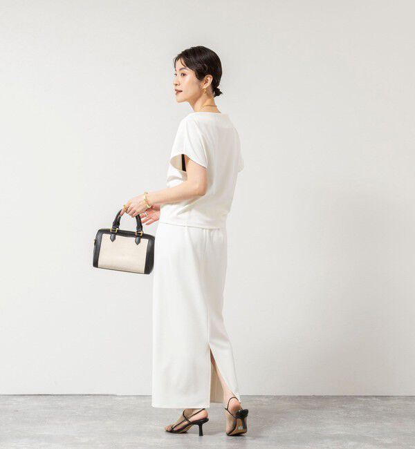 NOLLEY'S sophi「《セットアップ対応》ウォッシャブルマルチファンクションボートネックプルオーバー」|Tシャツ・カットソー|