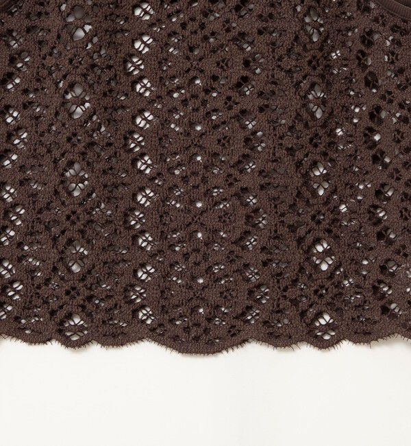 NOLLEY'S sophi「ウォッシャブルクロッシェレースアメスリタンクトップ」|シャツ・ブラウス|