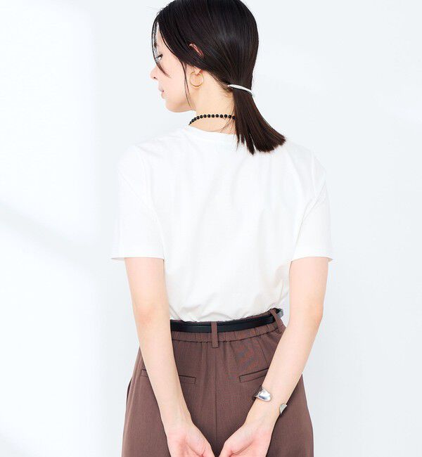 NOLLEY'S sophi「《手洗い可能》W&Wベイシック丈Tシャツ」|Tシャツ・カットソー|