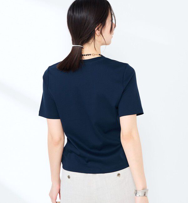 NOLLEY'S sophi「《手洗い可能》W&Wベイシック丈Tシャツ」|Tシャツ・カットソー|