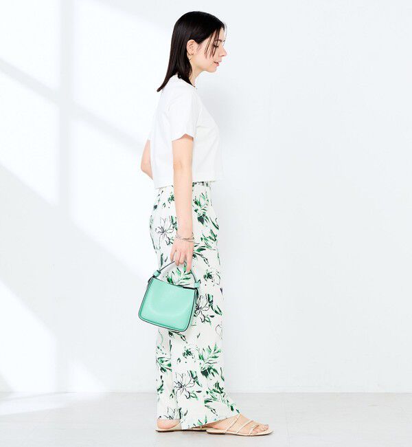 NOLLEY'S sophi「《手洗い可能》W&Wショート丈Tシャツ」|Tシャツ・カットソー|