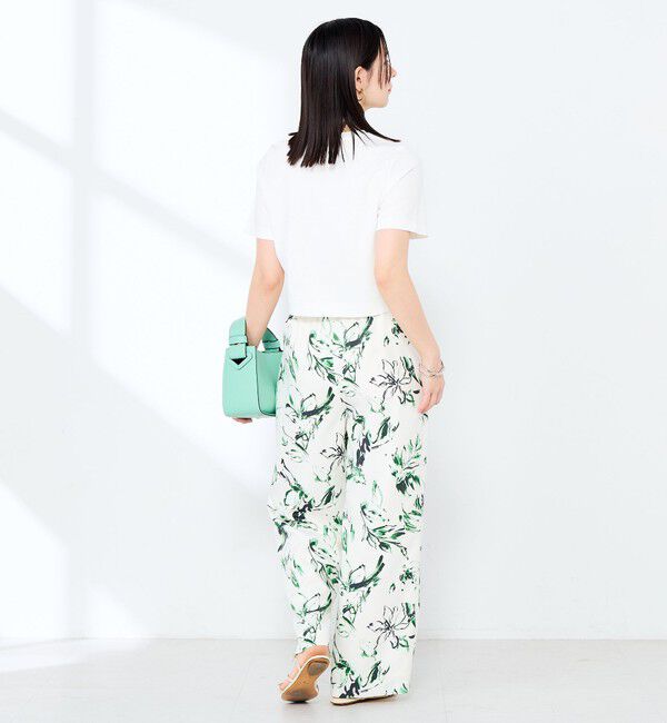 NOLLEY'S sophi「《手洗い可能》W&Wショート丈Tシャツ」|Tシャツ・カットソー|