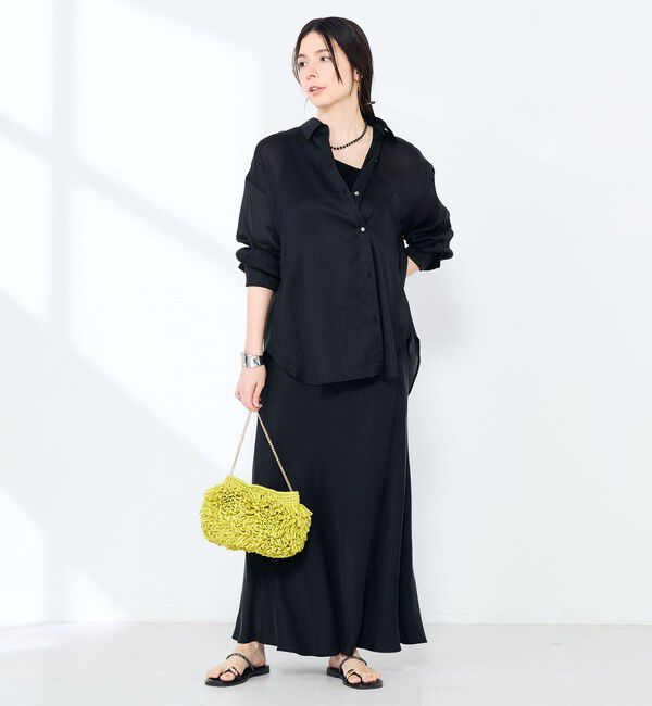 NOLLEY'S sophi「ウォッシャブルフィブリルラミーマルチウェイシャツ」|シャツ・ブラウス|
