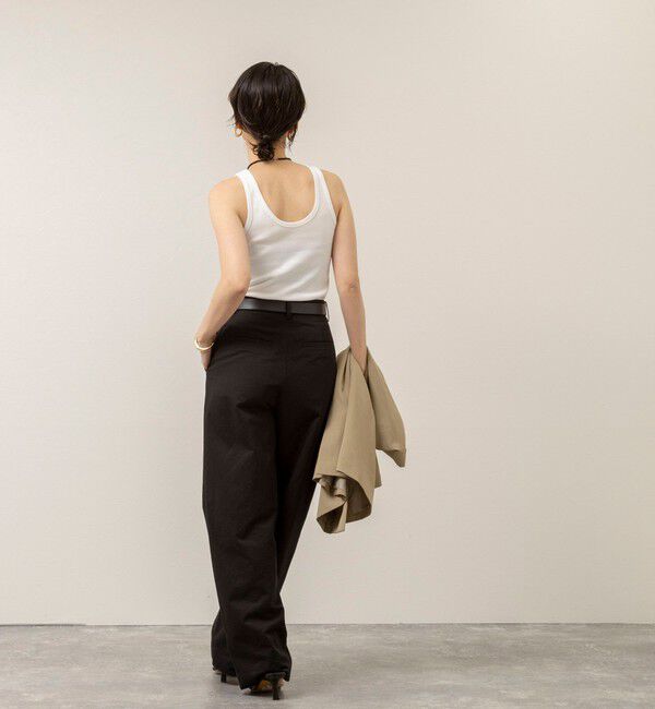 MAQWEL「【MAQWEL/マクウェル】ウォッシャブルCOTTON RIB タンクトップ」|タンクトップ|