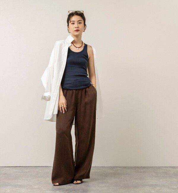 MAQWEL「【MAQWEL/マクウェル】ウォッシャブルCOTTON RIB タンクトップ」|タンクトップ|