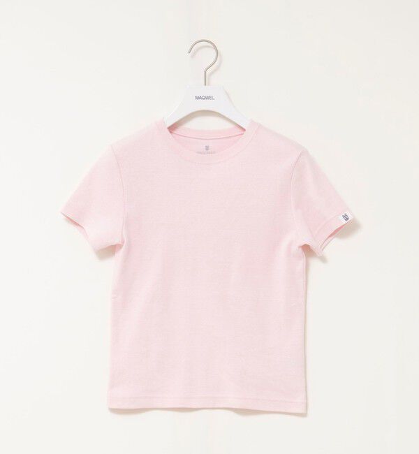 MAQWEL「【MAQWEL/マクウェル】ウォッシャブルCOTTON RIB 半袖Tシャツ」|Tシャツ・カットソー|
