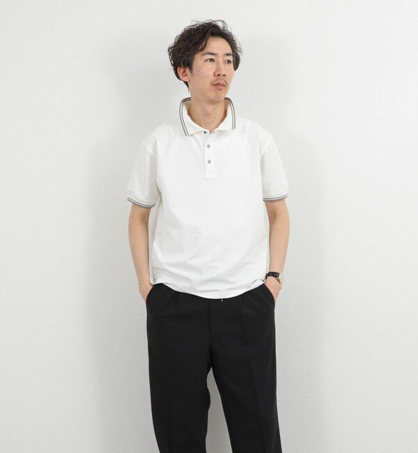 NOLLEY'S goodman「【TAION/タイオン】NON DOWN BASIC JERSEY HARF SLEEVE POLO 26SS」|ポロシャツ|