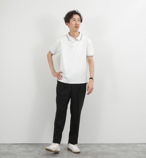 NOLLEY'S goodman「【TAION/タイオン】NON DOWN BASIC JERSEY HARF SLEEVE POLO 26SS」|ポロシャツ|