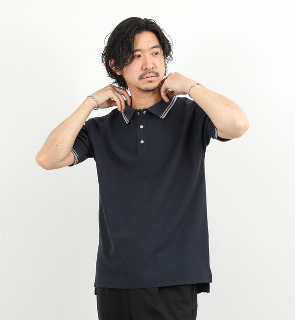 NOLLEY'S goodman「【TAION/タイオン】NON DOWN BASIC JERSEY HARF SLEEVE POLO 26SS」|ポロシャツ|