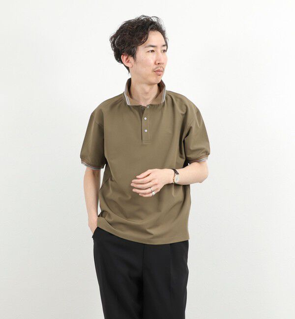 NOLLEY'S goodman「【TAION/タイオン】NON DOWN BASIC JERSEY HARF SLEEVE POLO 26SS」|ポロシャツ|