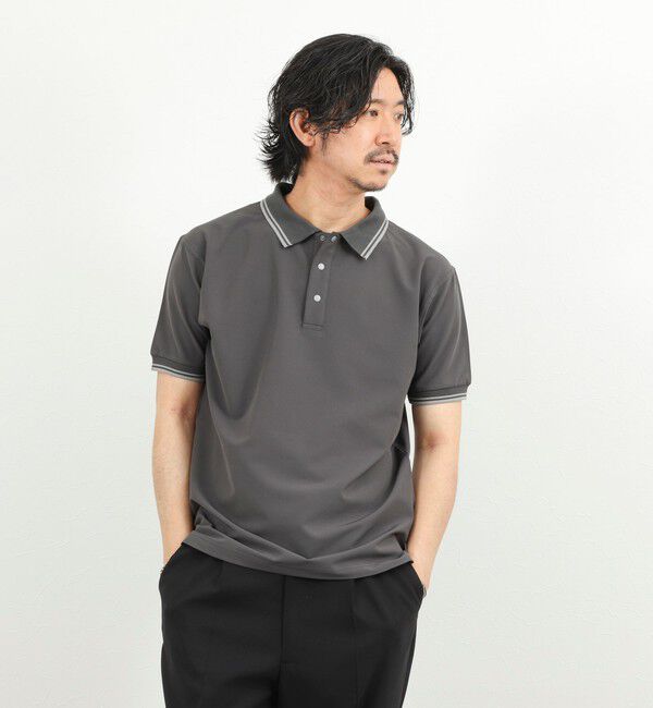 NOLLEY'S goodman「【TAION/タイオン】NON DOWN BASIC JERSEY HARF SLEEVE POLO 26SS」|ポロシャツ|