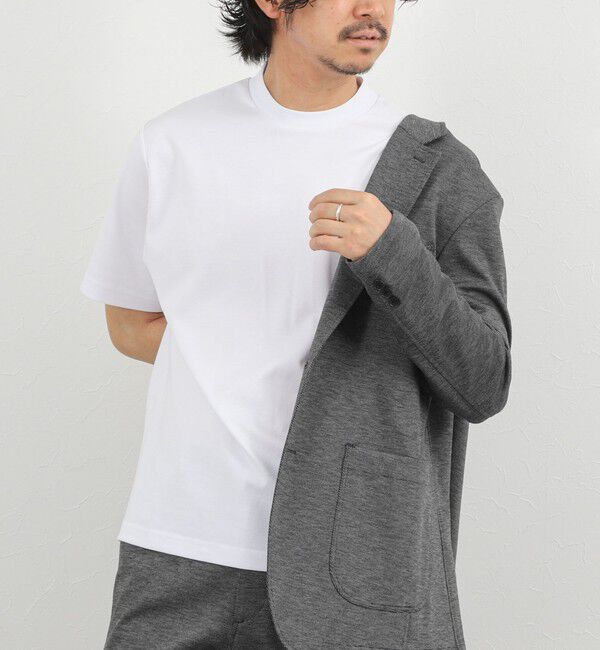 NOLLEY'S goodman「《ビジカジ対応》超長綿ハイゲージポンチ ジャケットTシャツ 26SS」|Tシャツ・カットソー|