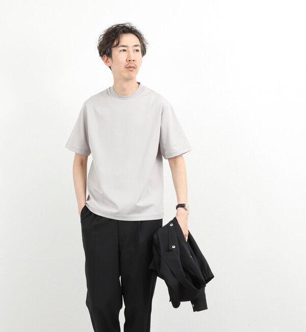 NOLLEY'S goodman「《ビジカジ対応》超長綿ハイゲージポンチ ジャケットTシャツ 26SS」|Tシャツ・カットソー|