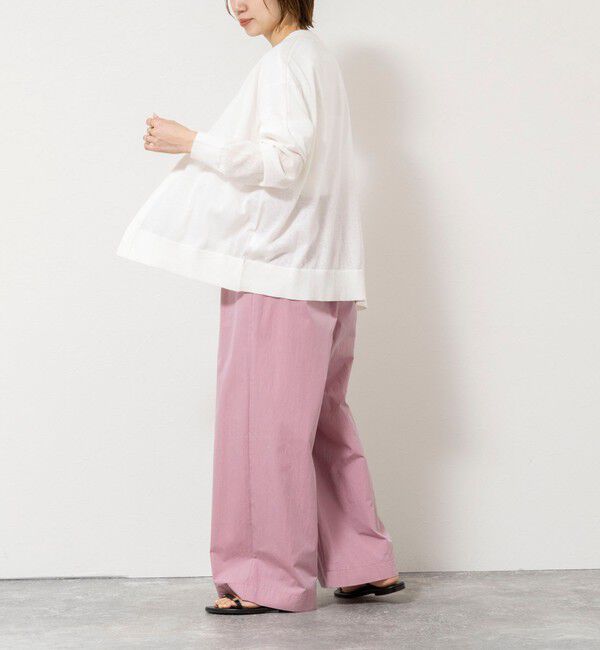 NOLLEY'S「《手洗い可能》コットンセルロース2WAYリラックスカーデ」|カーディガン|